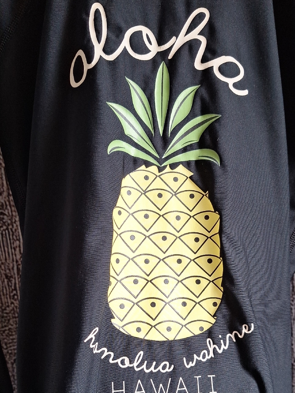 Black 'Aloha' Pineapple Graphic Tee